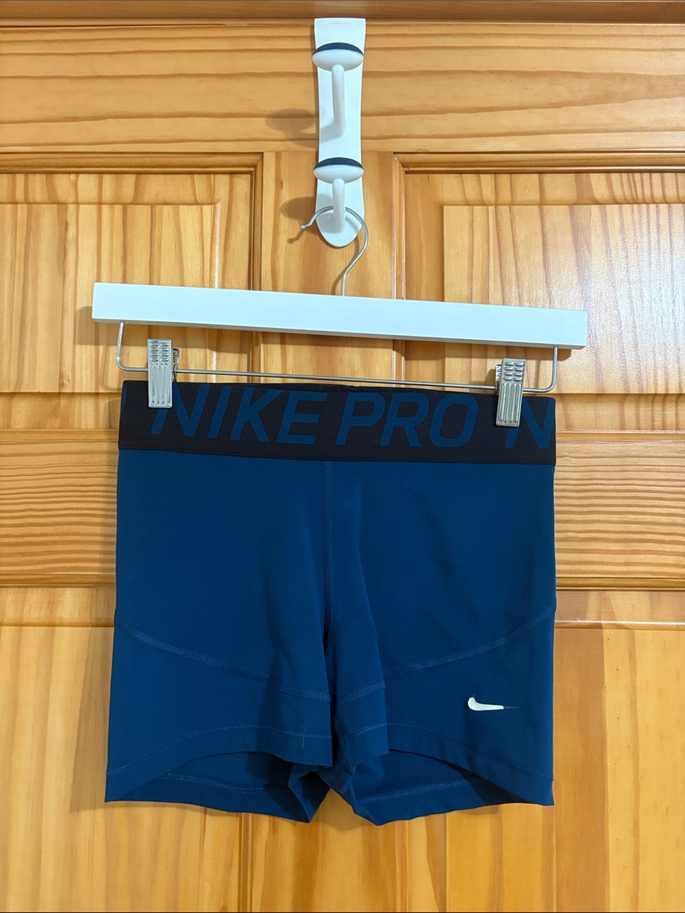 Nike Pro Dri-Fit Size Small Blue Spandex Athletic Shorts